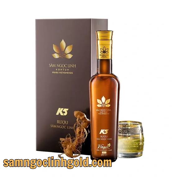 Rượu Sâm Ngọc Linh K5 (nhãn vàng) 