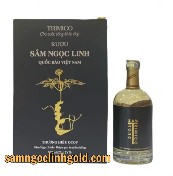 Rượu Sâm Ngọc Linh TRIMICO 500ml (hộp đen)